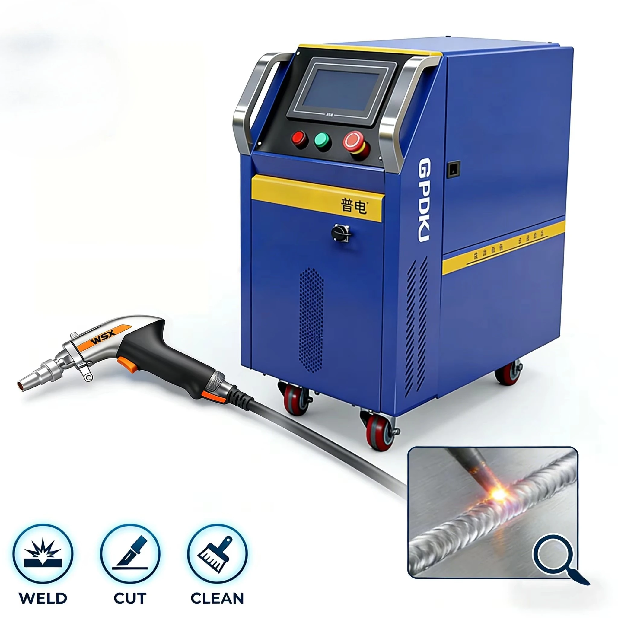 Air Cooled Laser Welding Machine 1500W - Soldadora láser portátil de 1200W 1500W