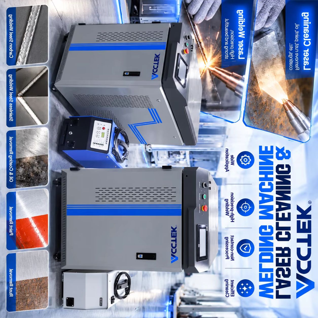 Laser Welder 3000W Fiber - Soldadora Láser de Fibra Portátil AKQH-3000